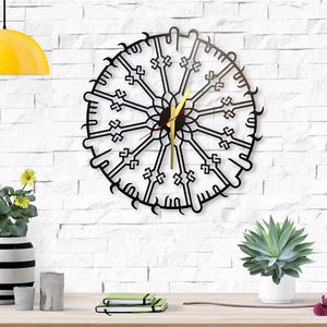 Kufic Metal Bismillah Wall Clock
