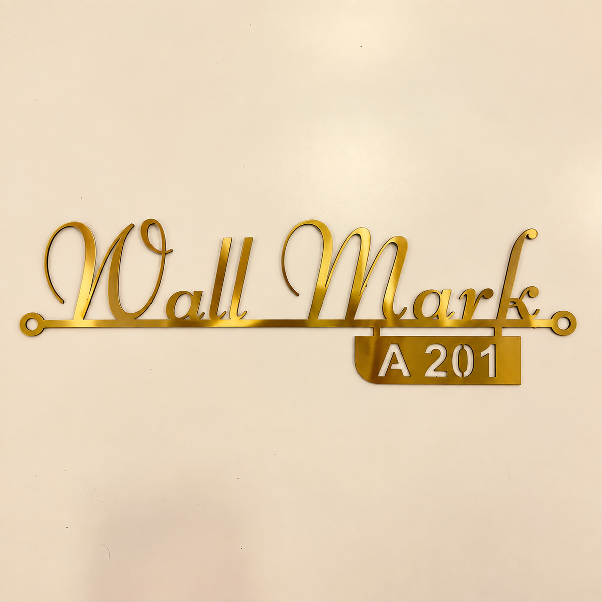 Custom GI Metal Name Board With Spacer Hole | ZNB_102