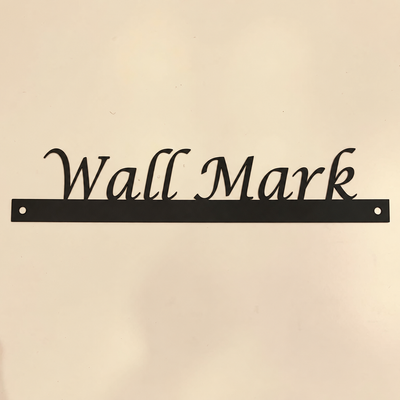 ZNB_203 Elegant Serif Stainless Steel Name Plate | 1 mm Spacer Mount