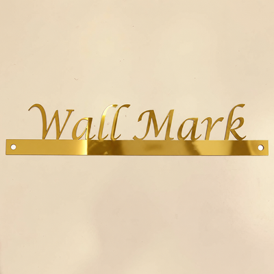 ZNB_203 Elegant Serif Stainless Steel Name Plate | 1 mm Spacer Mount