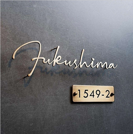 Personalized Projection Name Plate | 3 mm Powder-Coated GI Metal | ZNB_106