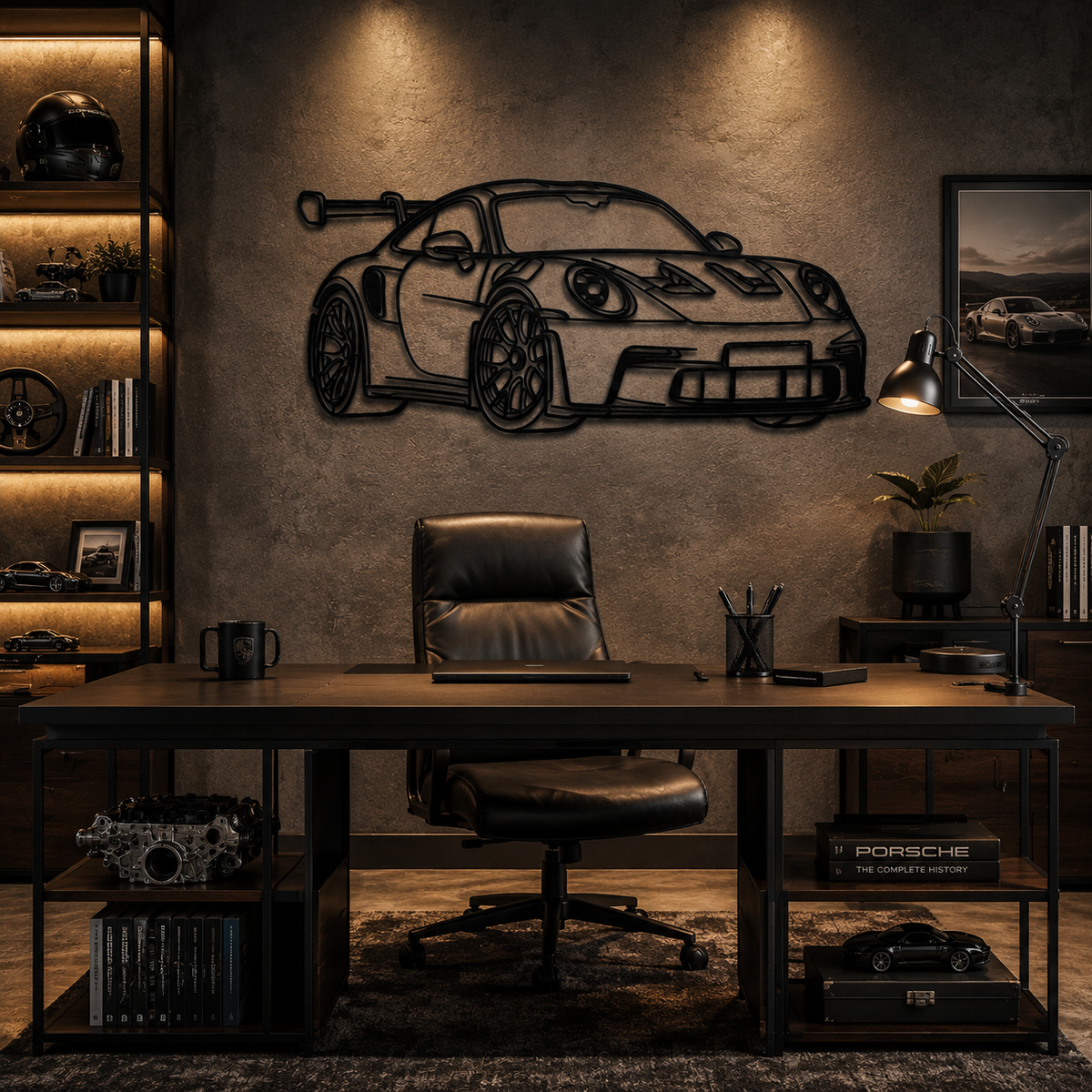 Sports Car Metal Wall Art