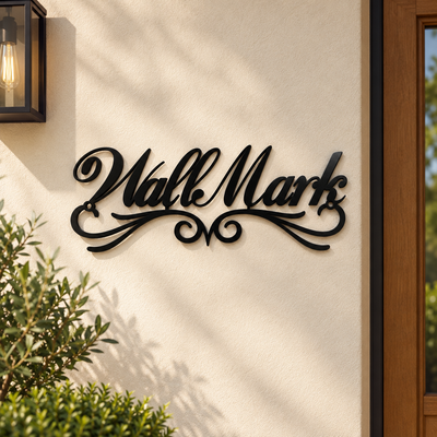 Modern Powder-Coated Galvanized Iron Name Plate | ZNB_103