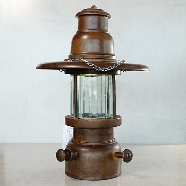 Small petromax lamp Wood Showpiece