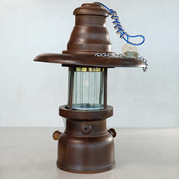 Small petromax lamp Wood Showpiece