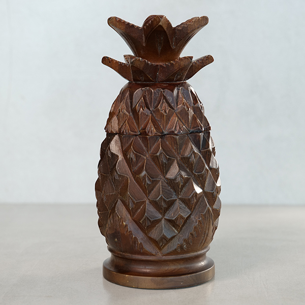 Wooden Pineapple Jar Wood Showpiece