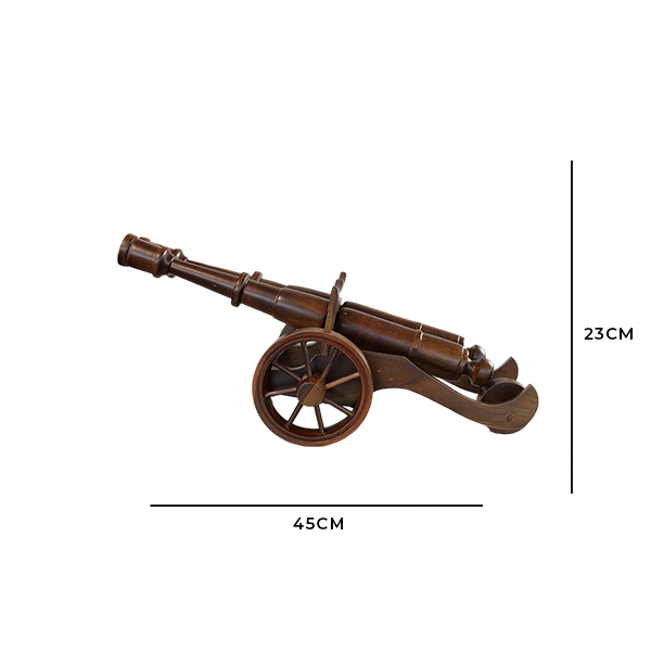 Cannon set Wood Showpiece